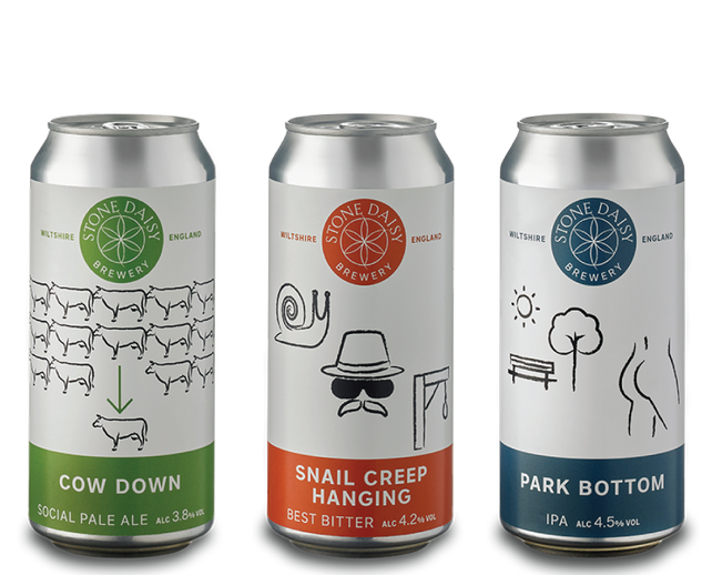 Mixed case of Stone Daisy Canned Beers x 12 (four of each)